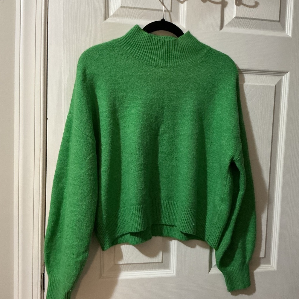 Calvin Klein Jeans Lush Green Turtleneck Sweater